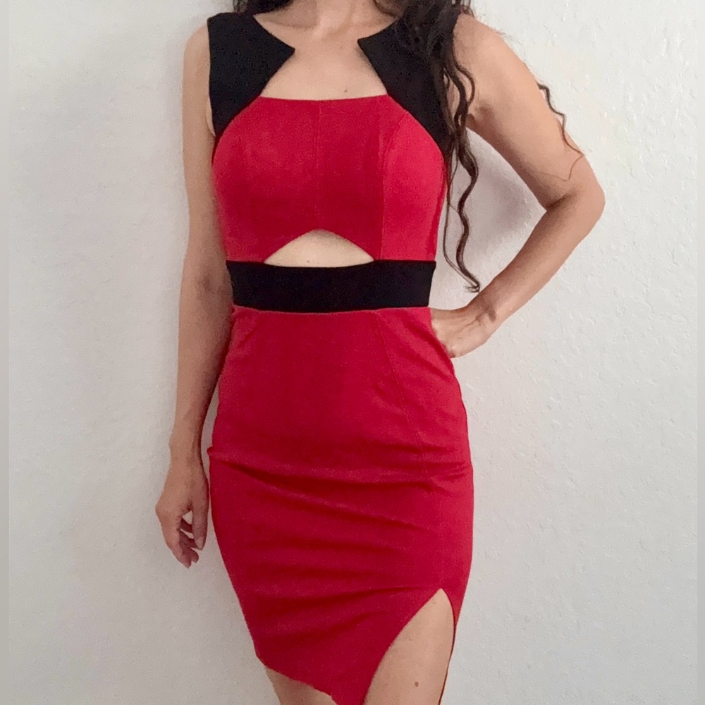 Guess Red and Black Dress